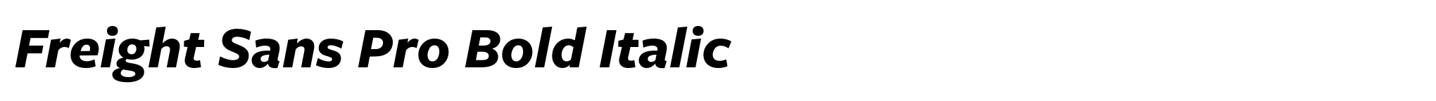 Freight Sans Pro Bold Italic image